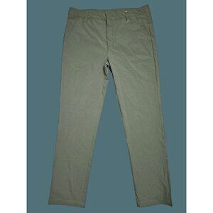 FirstCut Bottle Green Golf Trousers Men Size 36 UPF Anti Odor Sweat Wicking